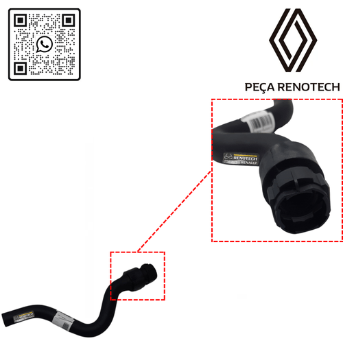 RN 026118-X 8200026118 MANGUEIRA INF. DO RAD. DE AR QUENTE CLIO II 1.0 16V - 2
